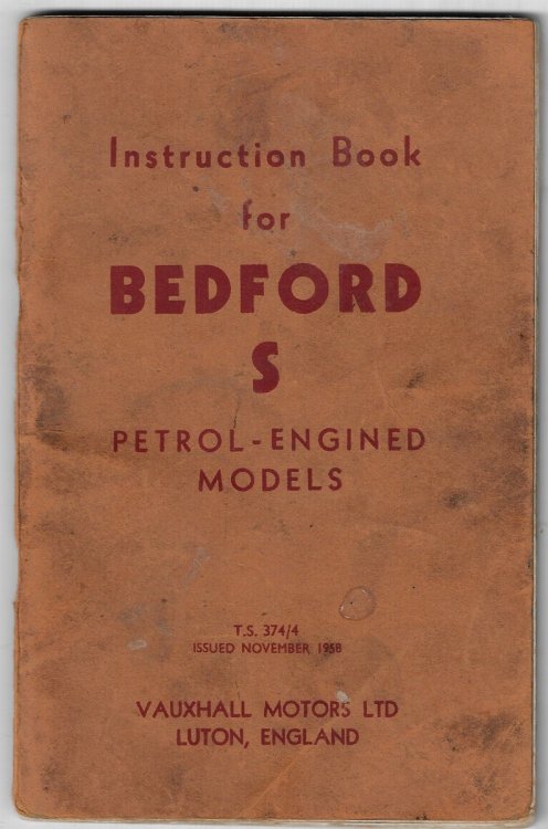 Instruction Book for Bedford S Petrol-Engined Models