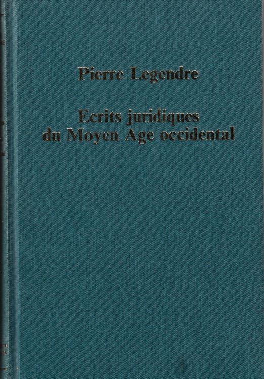 Ecrits Juridiques De Moyen Age Occidental