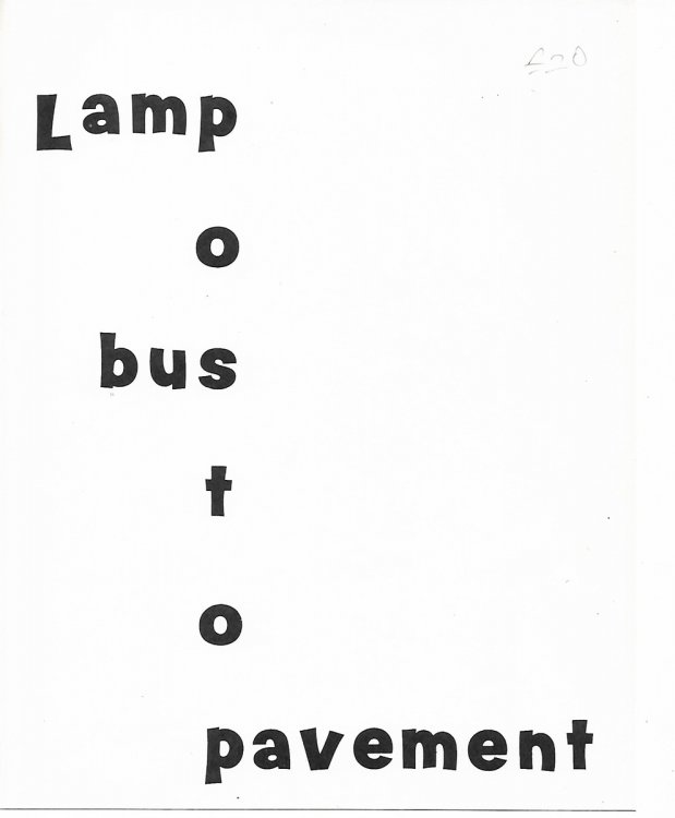 Lampost Bustop etc [signed copy]