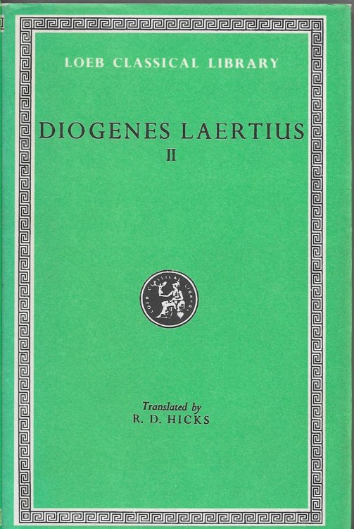 Diogenes Laertius II Lives of Eminent Philosophers