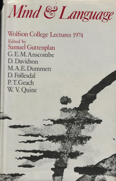 Mind & Language Wolfson College Lectures 1974