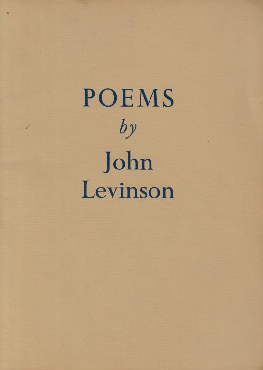 Poems by John Levinson