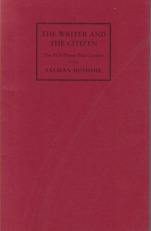 The Writer and The Citizen The PEN/Pinter Prize Lecture