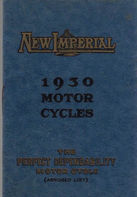 1930 Motor Cycles