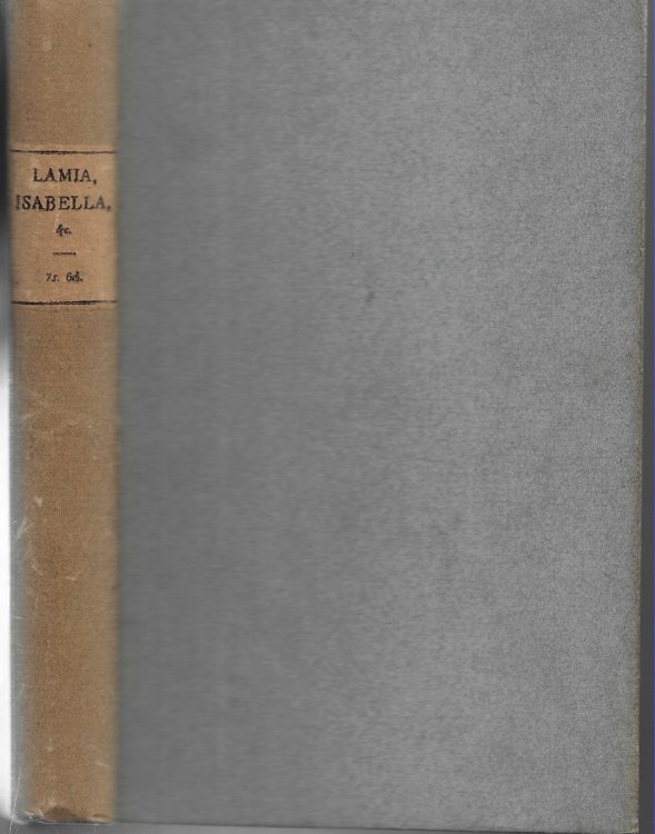 Lamia, Isabella, The Eve if St. Agnes and Other Poems