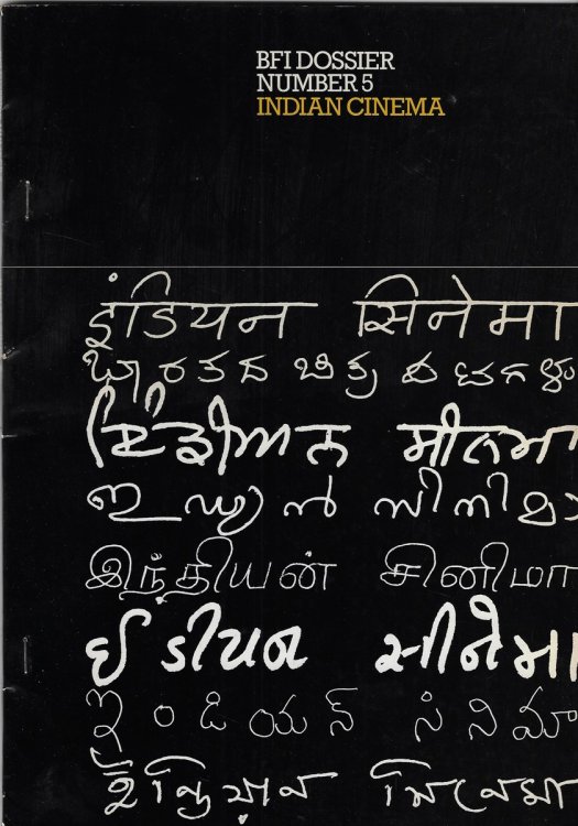 BFI Dossier Number 5: India Cinema