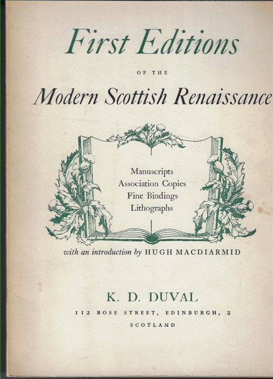 First Editions of the Modern Scottish Renaissance