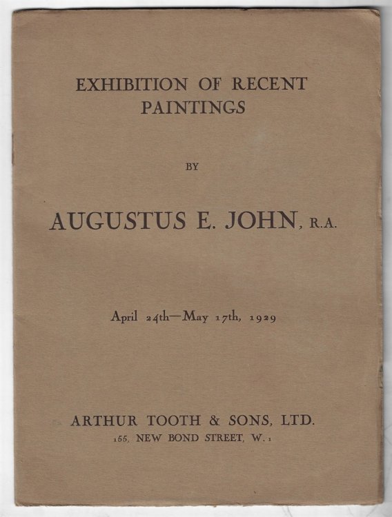 Exhibition of Recent Paintings. April 24th -- May 17th, 1929