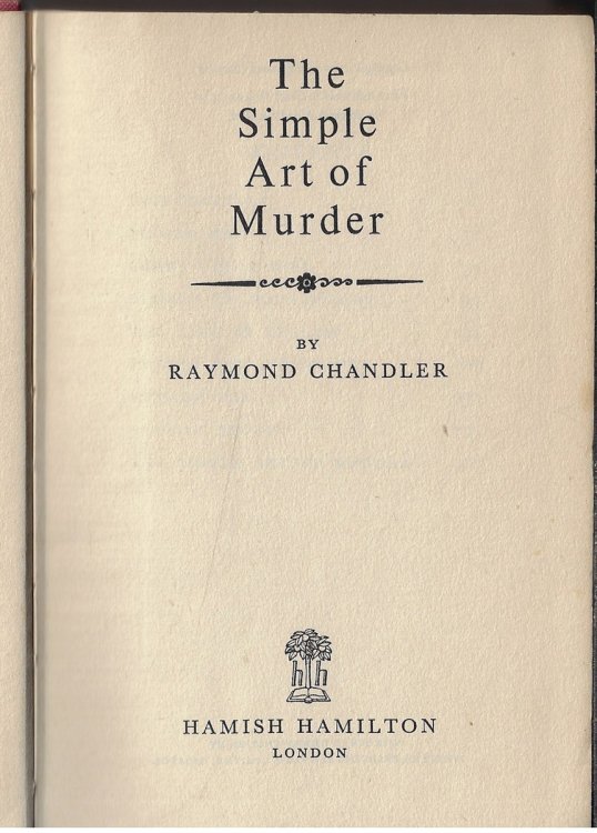 The Simple Art of Murder