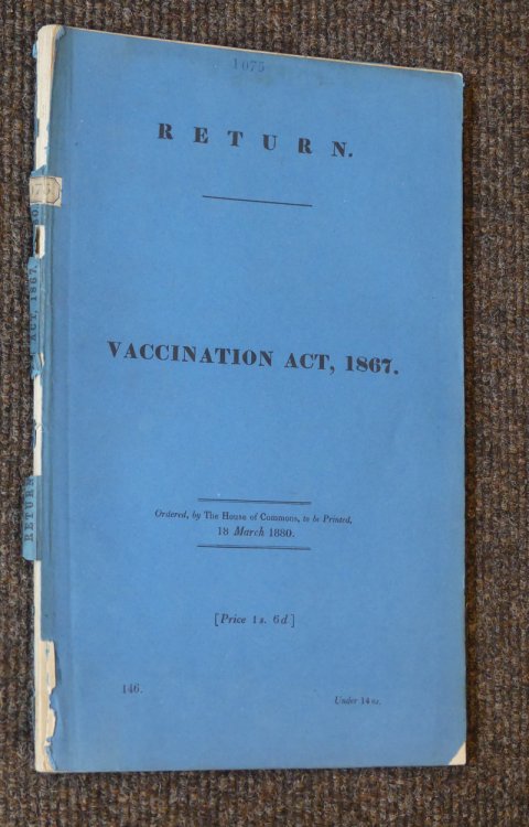 Return Relating to the Vaccination Act 1867