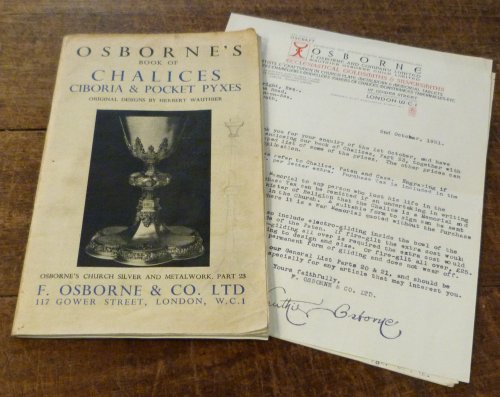 Osbornes's Book of Chalices Ciboria and Pocket Pyxes Original Designs By Herbert Wauthier (osbornes Church Silver and Metalwork Part 23)