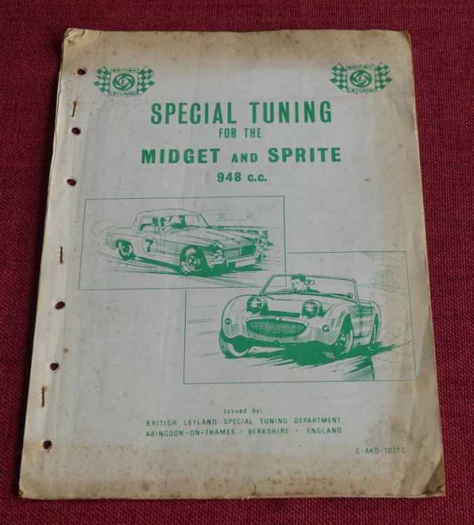 Special Tuning for the Midget and Sprite 948 cc.