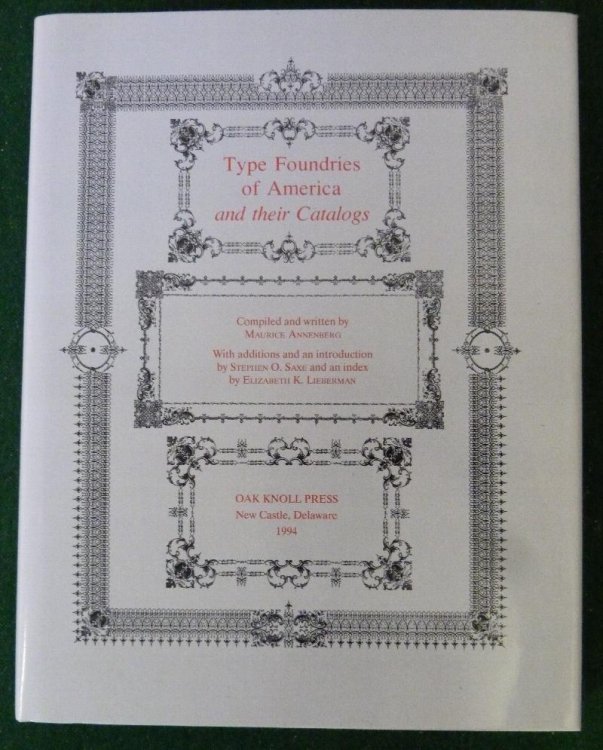 Type Foundries of America and Their Catalogs