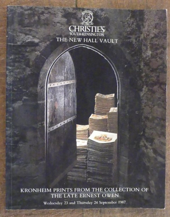 Kronheim Prints from the Collection of the Late Ernest Owen. Wednesday 23 and Thursday 24 September 1987