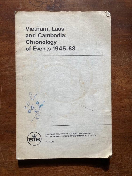Vietman, Loas and Cambodia: Chronology of Events 1945-68