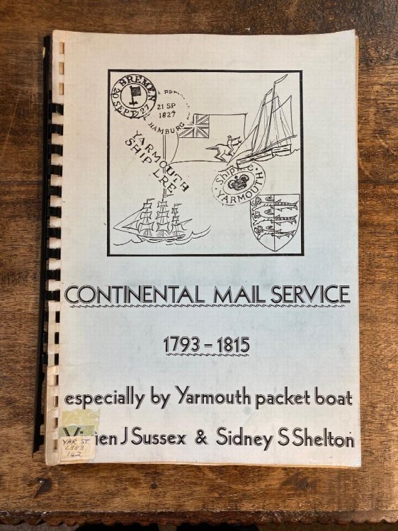 Continental Mail Service 1783-1815 Especially By Yarmouth Packet Boat