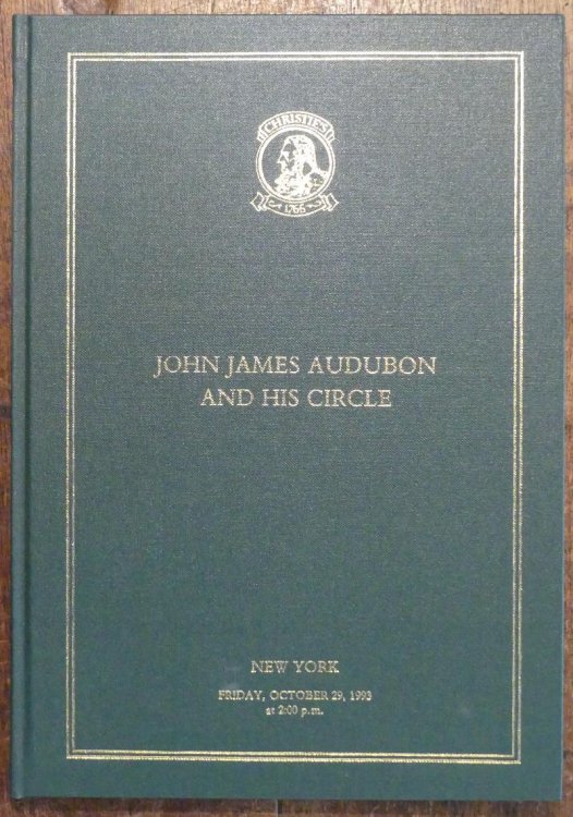 John James Audubon and His Circle The Collections Of Dr. Evan Morton Evans .