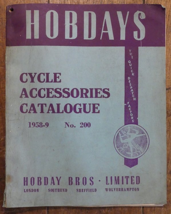 Hobdays Cycle Accessories Catalogue No. 200 1958 - 9