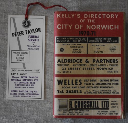 Kelly's Directory of the City of Norwich 1970-71 (Twenty-fifth edition)