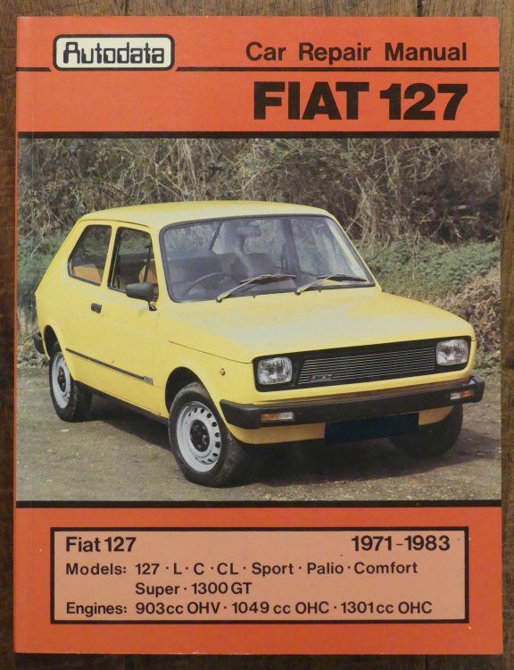 Autodata Car Repair Manual Fiat 127 1971 - 1983