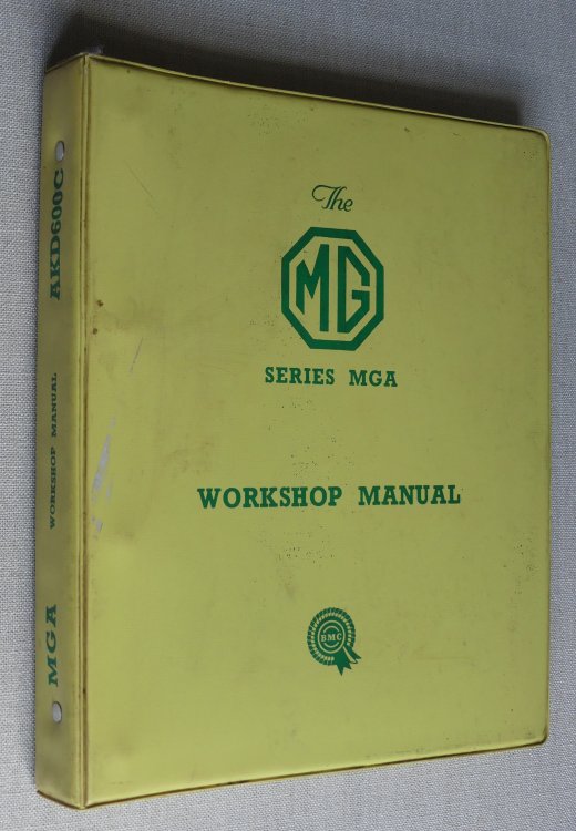 The MG Series MGA Workshop Manual AKD600C