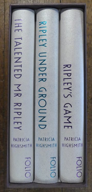 RIPLEY. 3 Volumes; the Talented Mr. Ripley, Ripley Under Ground & Ripley's Game