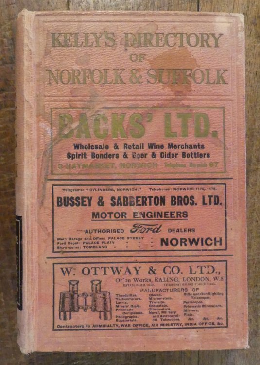 Kelly's Directory of Norfolk & Suffolk 1929
