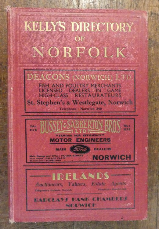 Kelly's Directory of Norfolk 1933