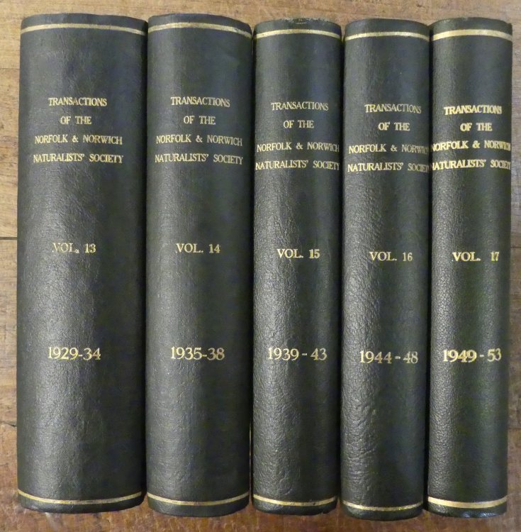 Transactions of the Norfolk & Norwich Naturalists' Society Vols. 13 to 17, 1929 - 1953