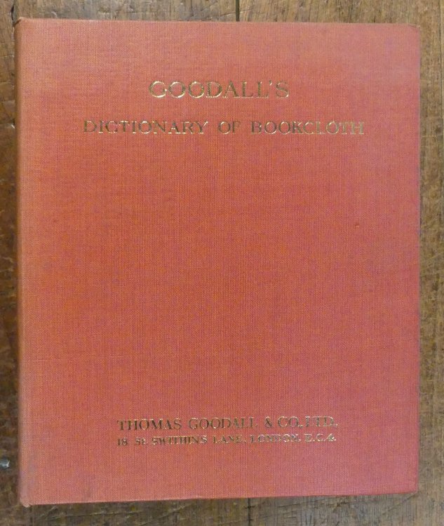 Goodall's Dictionary of Bookcloth (with price list)