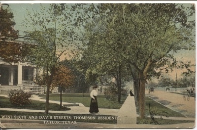 West Sixth And Davis Streets, Thompson Residence, Taylor, Texas