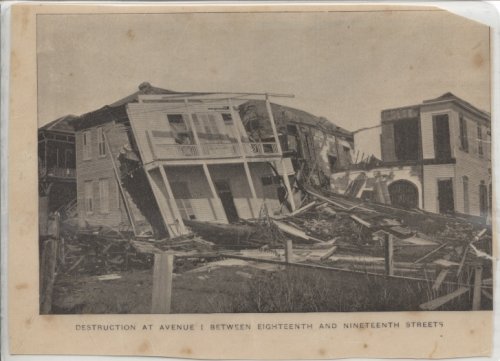 Galveston Texas 1900 Hurricane Damage