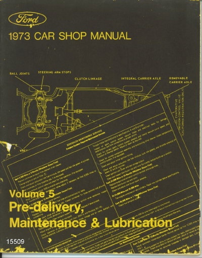 Image for 1973 Ford Car Shop Manual 1973 Ford Car Shop Manual