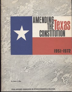 Amending The Texas Constitution, 1951-1972