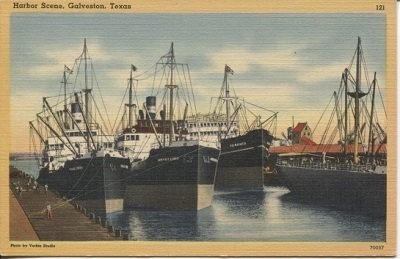 Image for Harbor Scene, Galveston, Texas Harbor Scene, Galveston, Texas