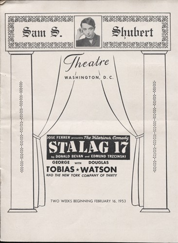 Playbill: Stalag 17, A Comedy Melodrama, Two Weeks Beginning February 16, 1953