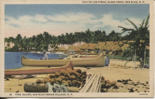 Pine Island, San Blas Indian Village, Panama Isla De Las Pinas, Aldea India, San Blas