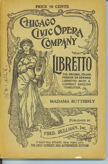 Libretto: Madama Butterfly