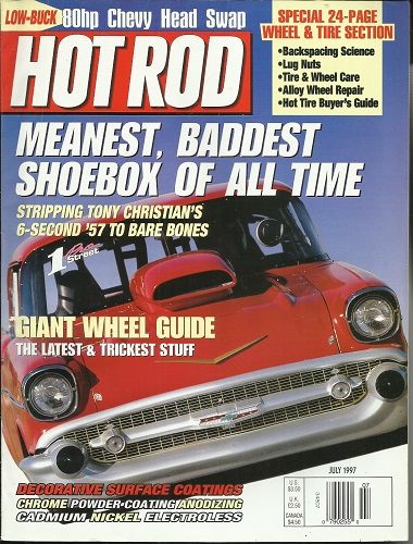 Hot Rod Magazine Meanest, Baddest Shoebox of all Time, July 1997