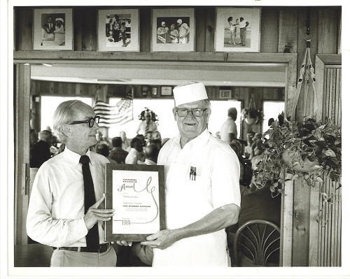 Galveston, Texas Photograph: The Restaurateur Receiving His Award