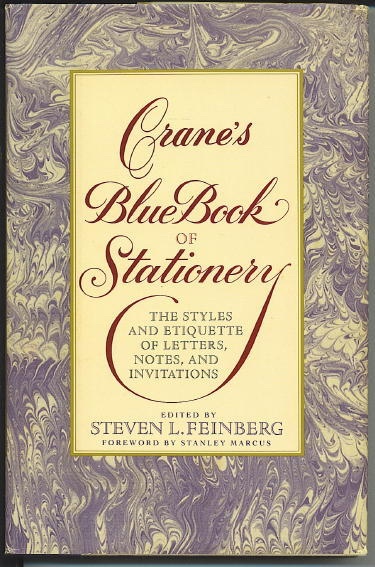 Crane's Blue Book Of Stationery