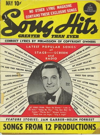 Song Hits: May 1944: Gene Kelly