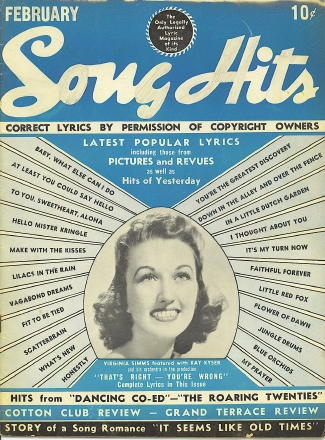 Song Hits: February 1940: Virginia Simms With Kay Kyser In 