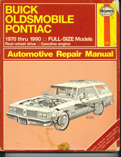 Haynes Repair Manual Buick, Oldsmobile & Pontiac: