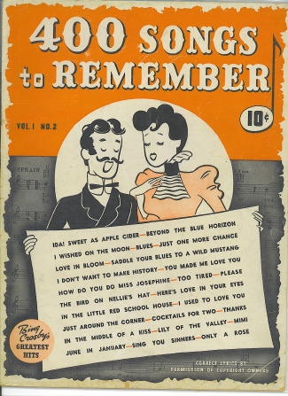 400 Songs To Remember, May 1939 Vol 1, #2