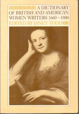 A Dictionary Of British And American Women Writers 1660-1800