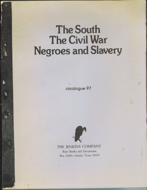 The South, The Civil War, Negroes And Slavery: Catalogue 97