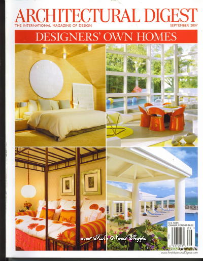 Architectural Digest September 2007 The International Magazine of Design