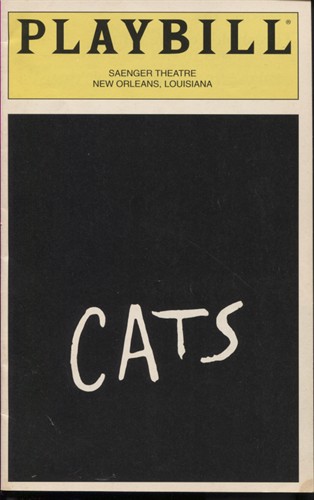 Playbill: Cats Saenger Theatre New Orleans, Louisiana