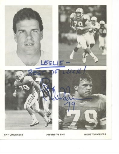 Ray Childress #79, Defensive End, Houston Oilers